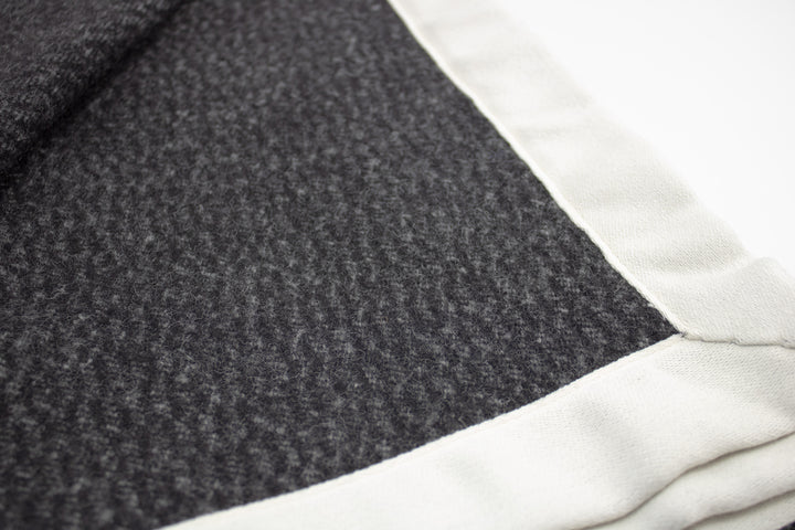 ANTHRACITE Cashmere and Wool Blanket