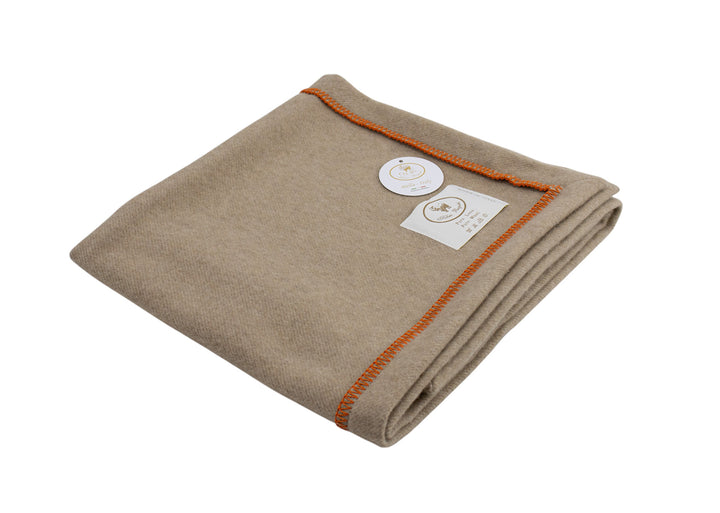 Copertina PERLA Punto Cavallo Pura Lana Beige / Culla 75x110 cm - Coperte Baby per culla 55 € CoBi Cashmere
