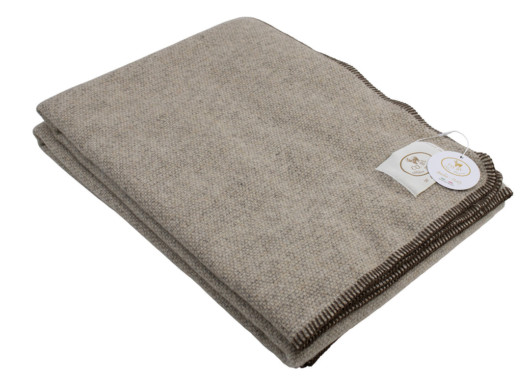 Plaid extralarge marrone chiaro