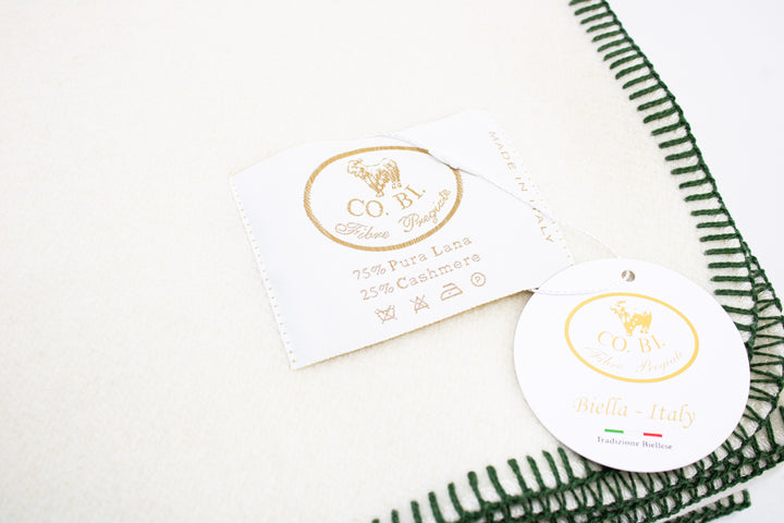 Plaid MIKY Punto cavallo Cashmere e Lana