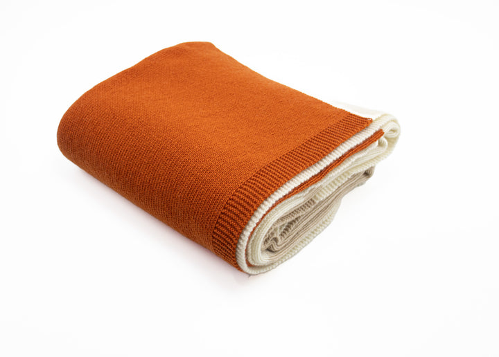 Multicolored Knitted Throw MOSAICO Pure Cashmere 