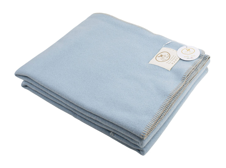 Plaid di cashmere azzurro