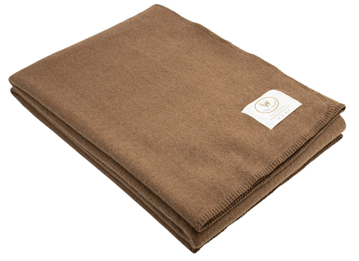 Plaid doppio extralarge di cammello