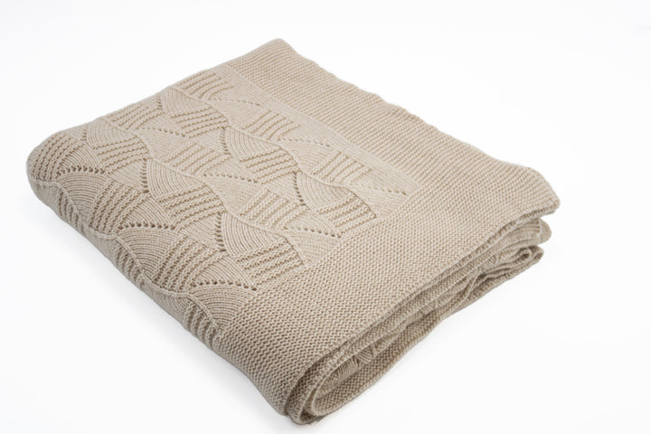 Plaid ROMANTICO in maglia Puro Cashmere
