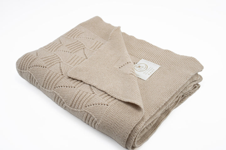 Plaid ROMANTICO in maglia Puro Cashmere