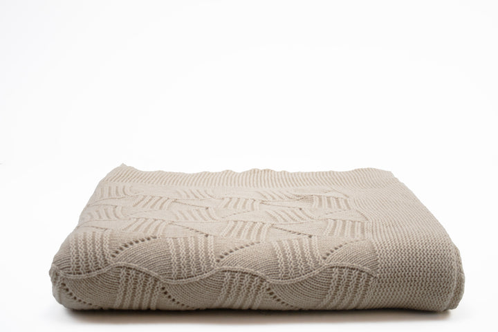 Plaid ROMANTICO in maglia Puro Cashmere