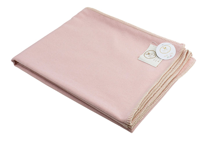 Plaid di cashmere color rosa