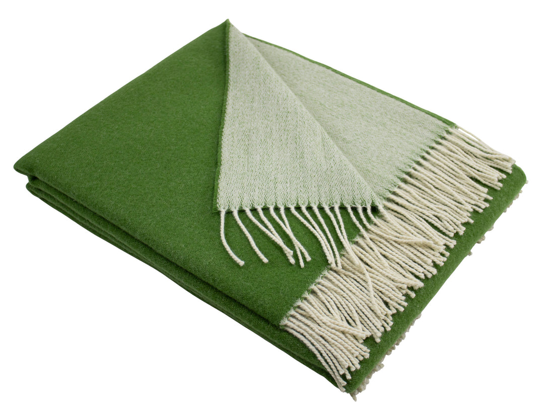 Plaid ELIAS Invernale Double Face con frange Pura Lana