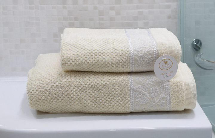 PAIR OF SPONGE TOWELS ATENA