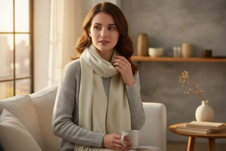 Sciarpa Invernale PURA LANA con Frange