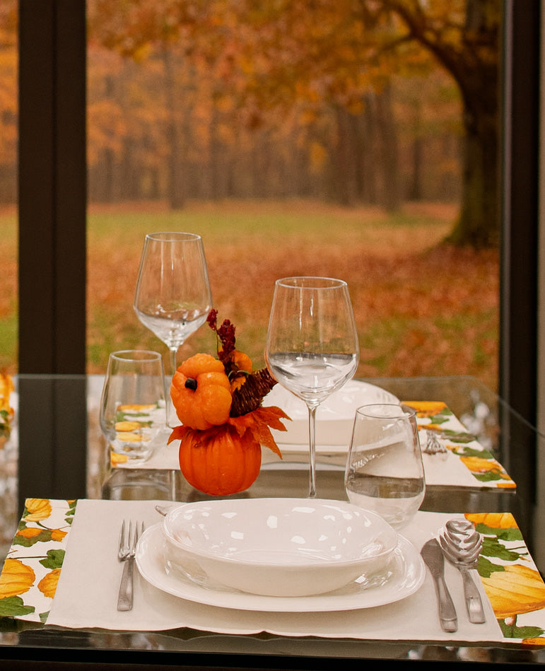 Tavolo impiattato per l'autunno