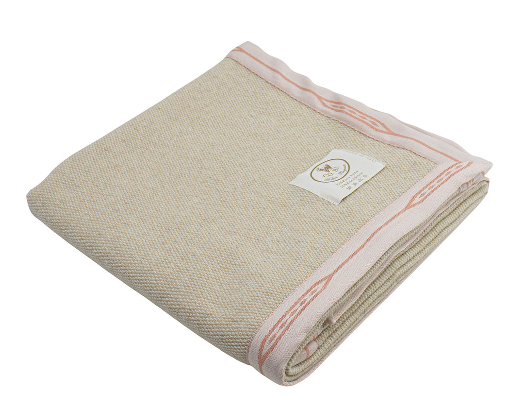 coperta per lettino di cashmere e lana leggera