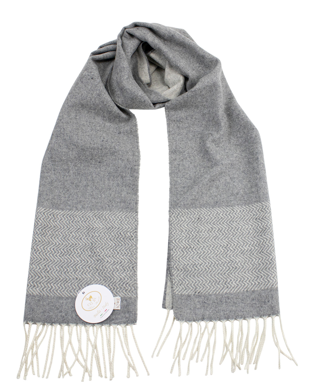 Sciarpa di cashmere grigio