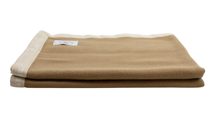 Blanket with Stamped Edge in Pure Wool ZAC