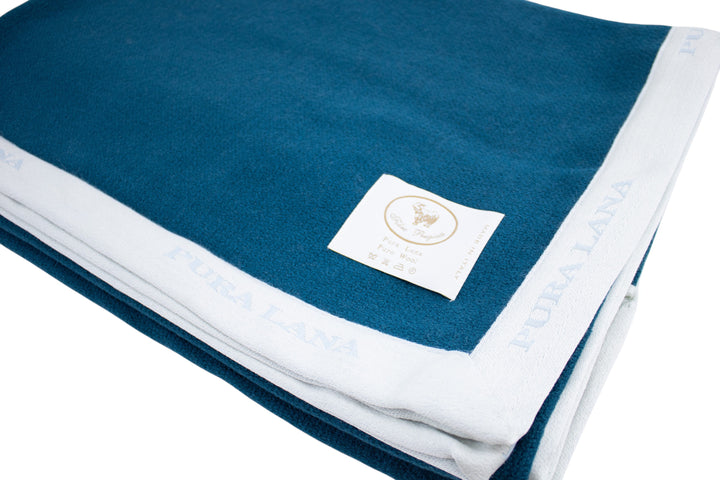 ZAC Blanket with Stamped Edge in Pure Wool