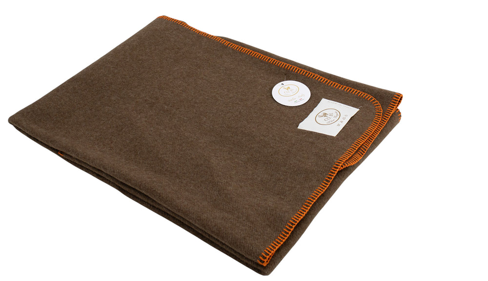 Copertina per culla o lettino Cashmere e Lana Marrone / Lettino 150x110 cm - Coperte Baby Coperta in - CO.BI 90 € CoBi