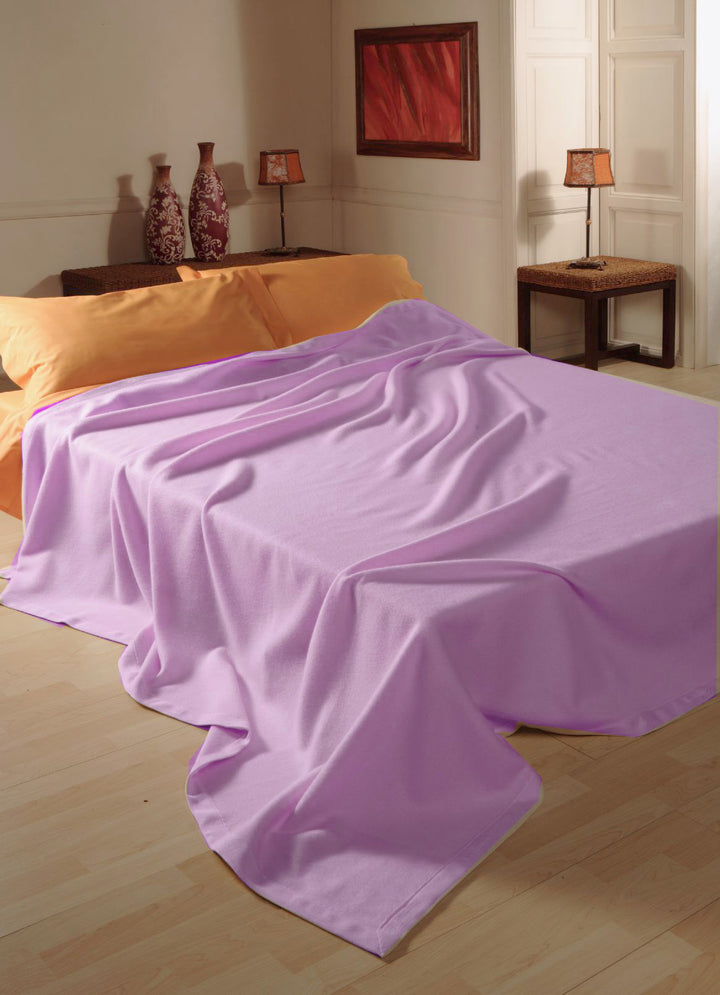 BELLA BLANKET Wool and Natural Viscose