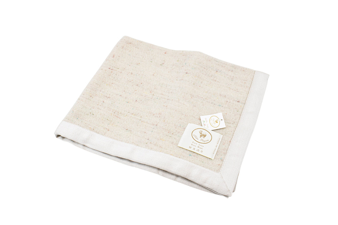 Copertina per culla Bottonata Pura Lana Beige / Culla 75x110 cm - Coperte Baby leggera - CO.BI Cashmere 50 € CoBi