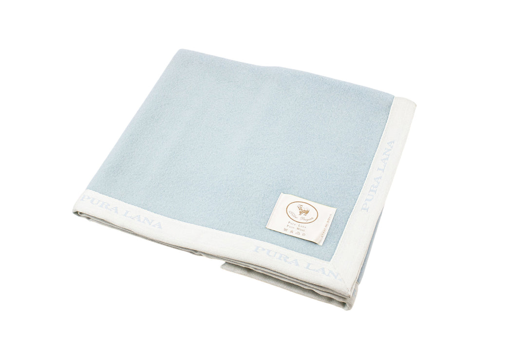Copertina per culla Pura Lana Azzurro / Culla 75x110 cm - Coperte Baby in - CO.BI 55 € CoBi Cashmere