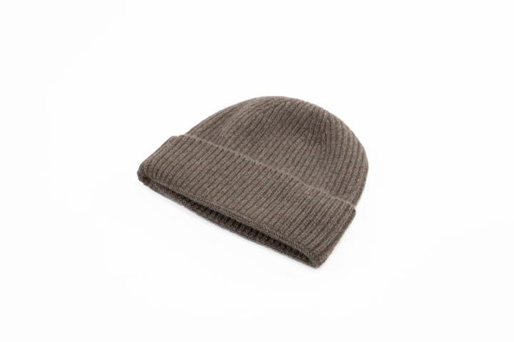 RIBBED BEANIE Pure Cashmere