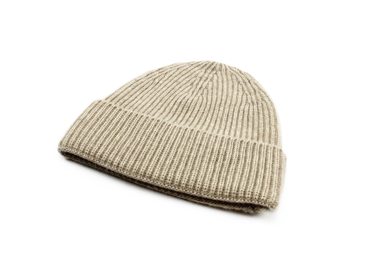 RIBBED BEANIE Pure Cashmere