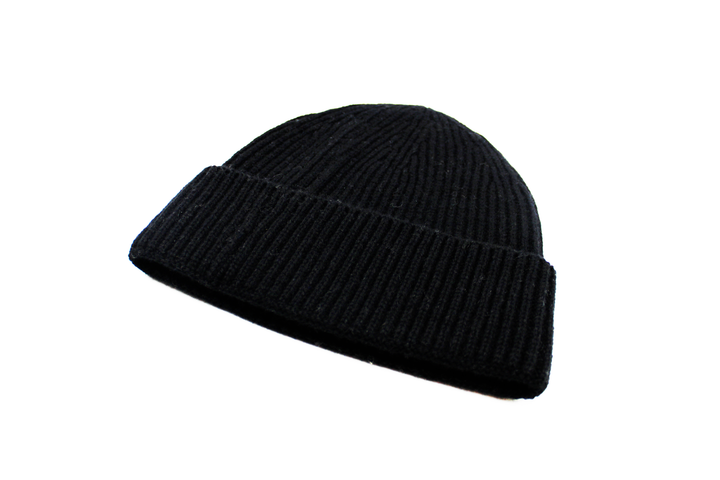 RIBBED BEANIE Pure Cashmere