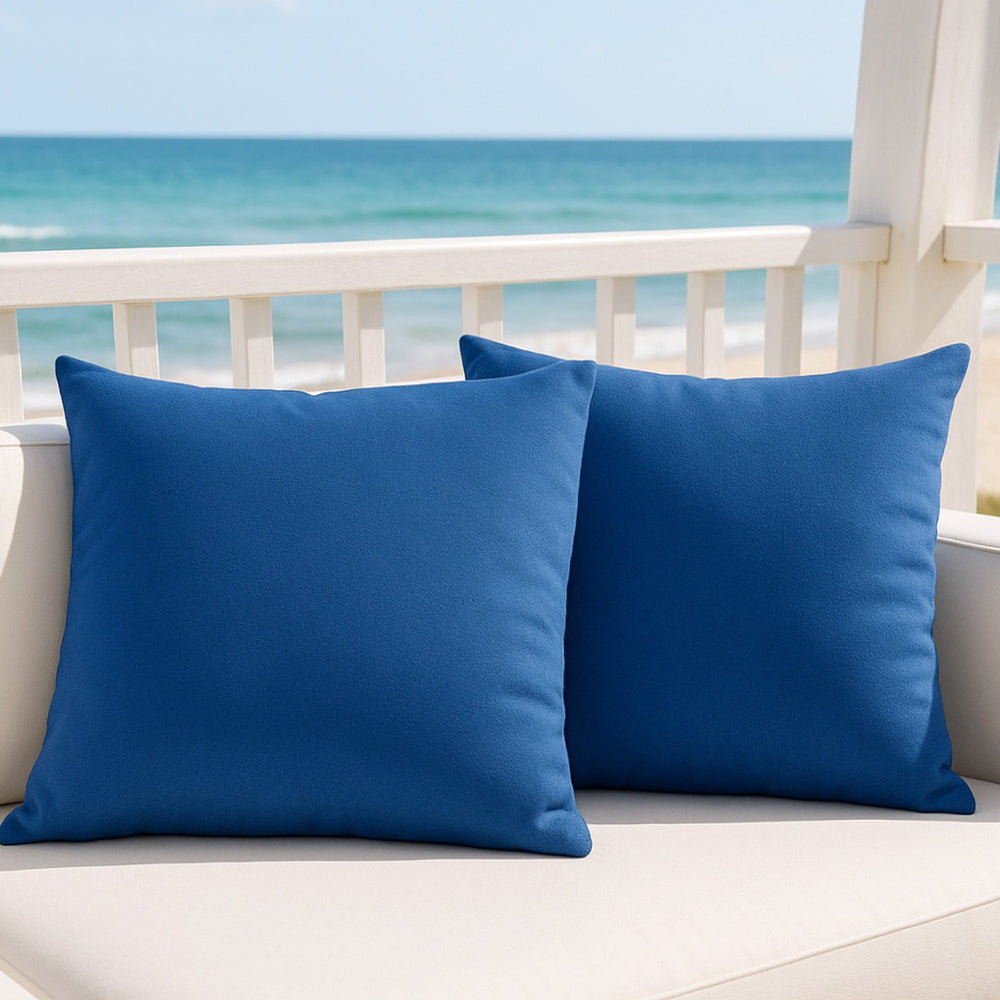 Cuscini arredo di cashmere colore bluette