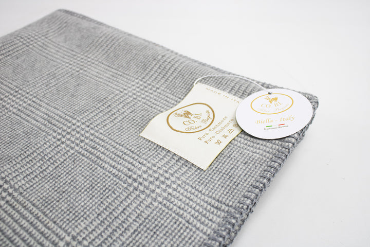 Copertina lettino KATE Puro Cashmere Grigio / Lettino 150x110 cm - Coperte Baby Azzurro/Grigio per a Principe di Galles