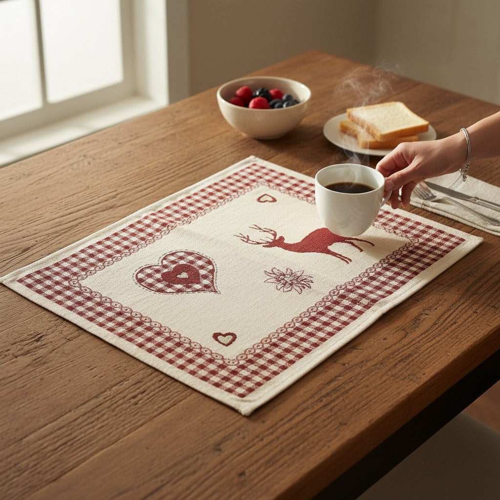 tovaglietta americana shabby chic di Natale