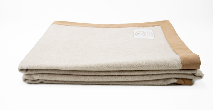 PLAID GIOELE Puro Cashmere con bordo in Suede