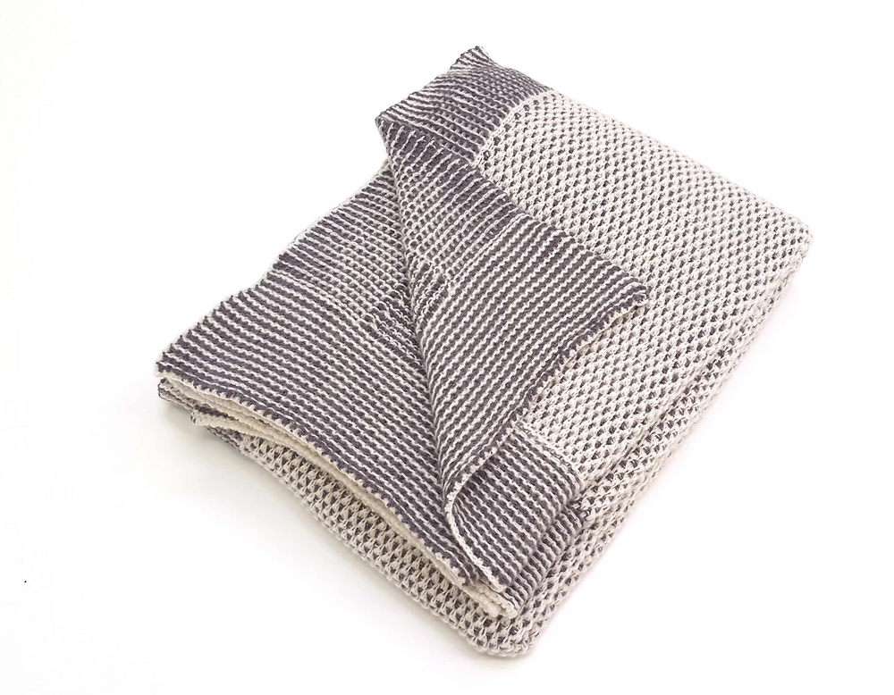 Plaid MILANO Cashmere e Lana in maglia Grigio Medio - CO.BI 260 € CoBi