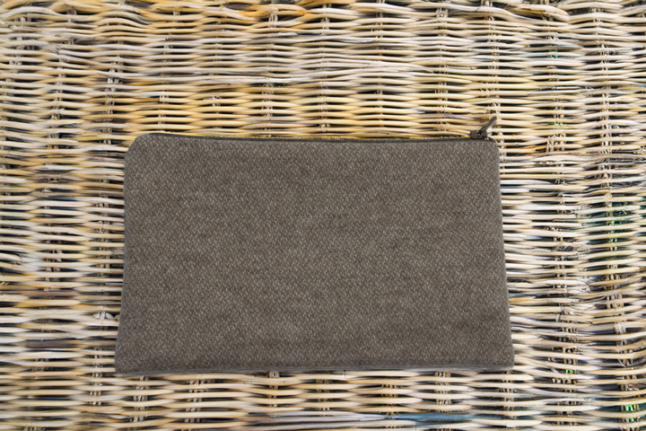 POCHETTE - ASTUCCIO in Puro Cashmere colore marrone