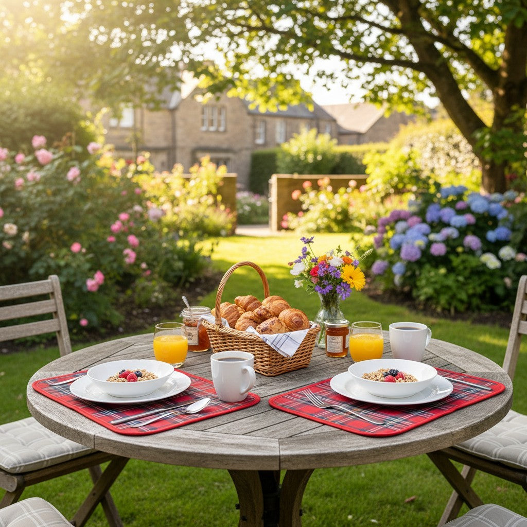 Tovagliette per la colazione in tartan scozzese